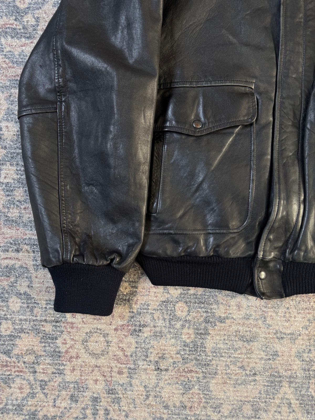 90s A-2 type aviator leather jacket