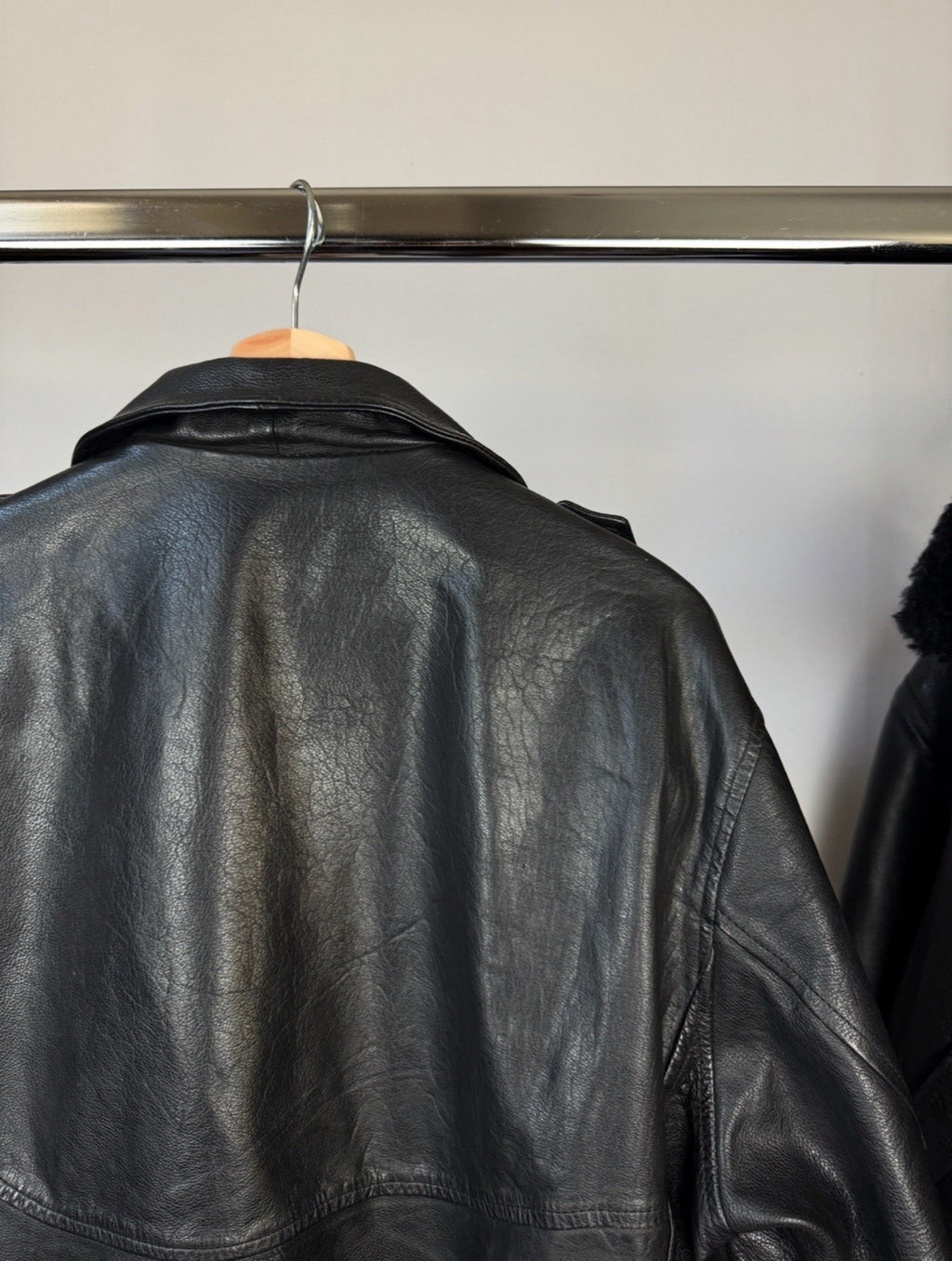 90s multipocket leather jacket