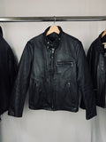 Cafe racer Schott leather jacket 1990