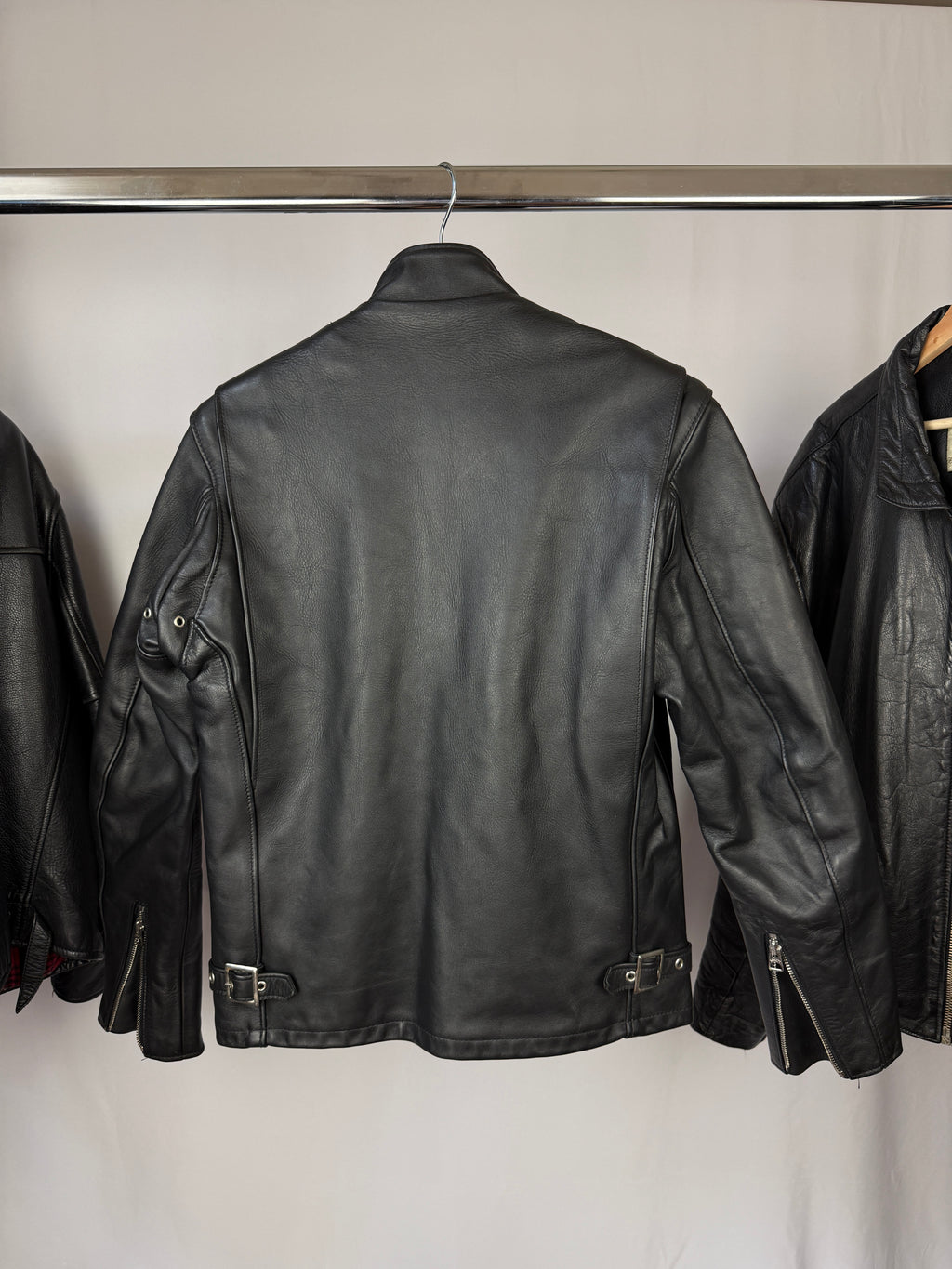 Cafe racer Schott leather jacket 1990