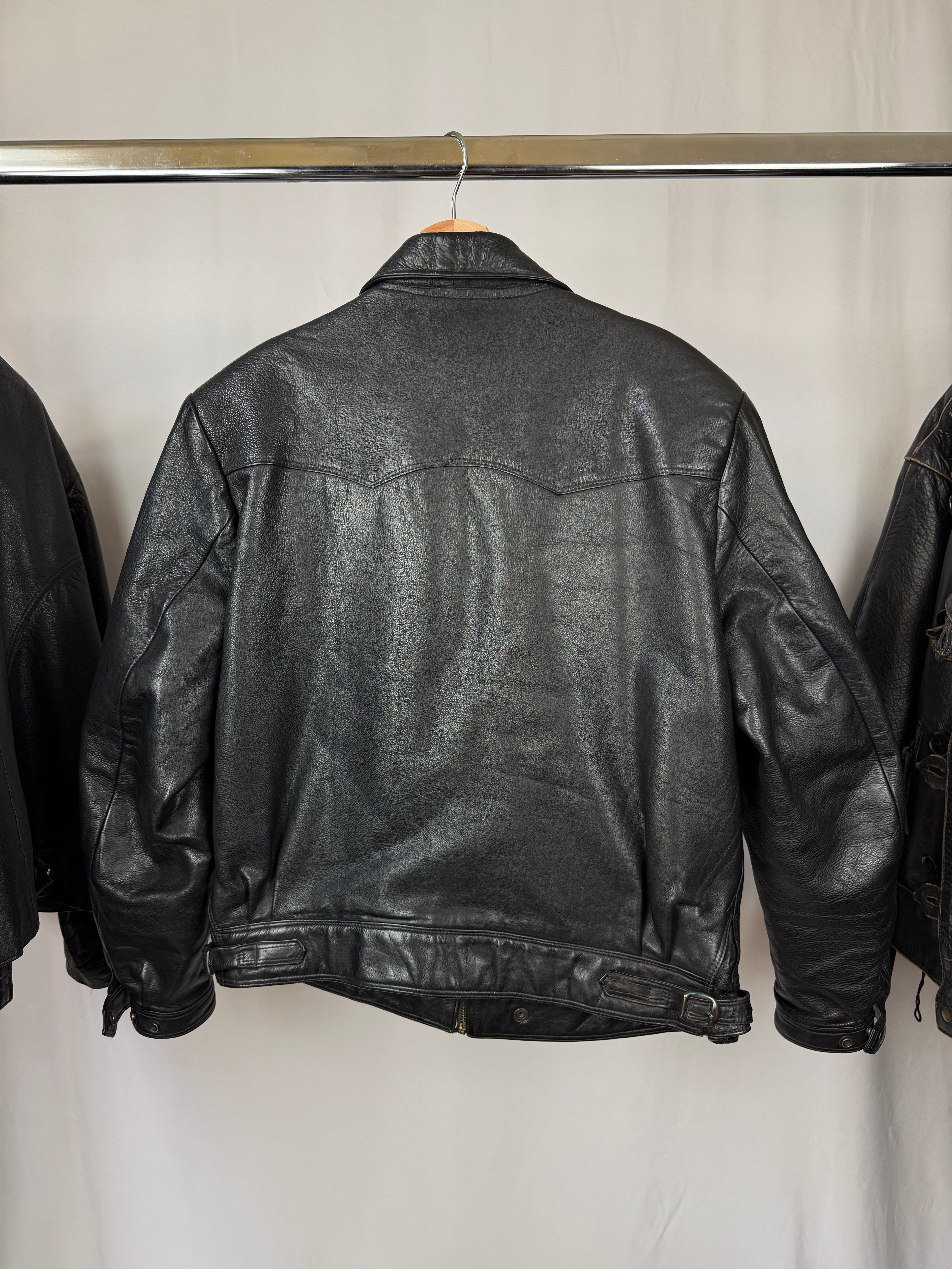 Vintage 1990 Cafe racer leather heavy jacket